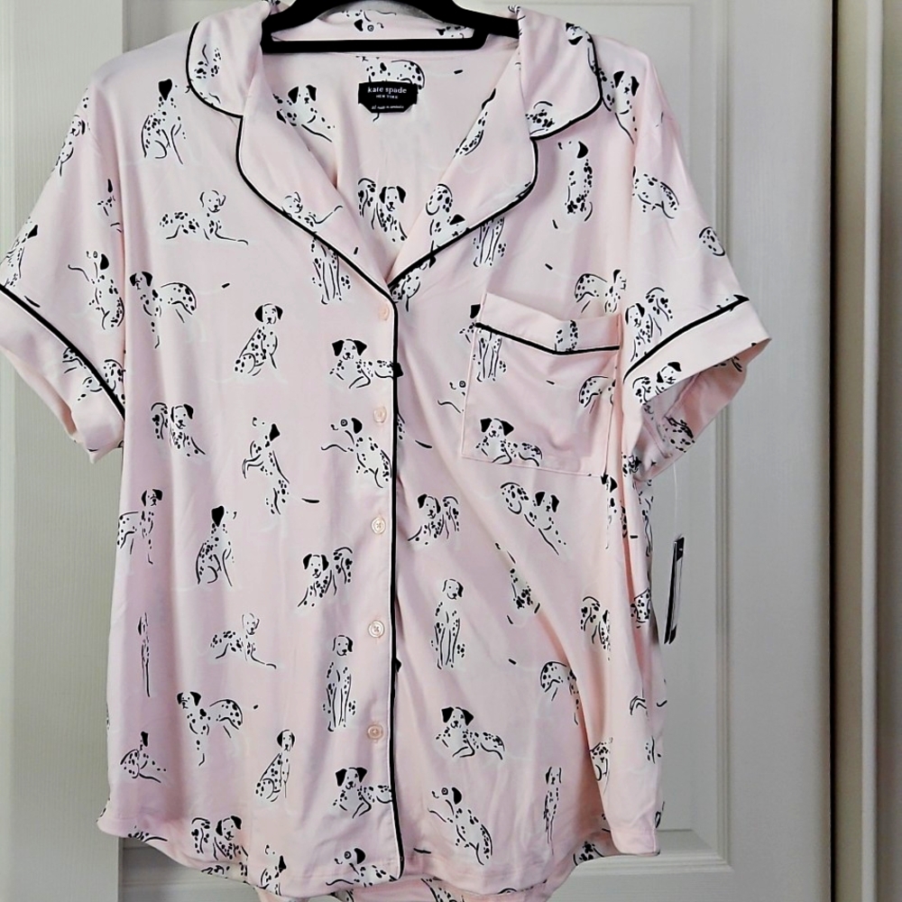 Kate Spade NY NWT Dalmatian Dog Pajamas - Picture 3 of 7